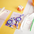 Handcrafted Tulip crochet Rakhi hamper (yellow) - https://artecasa.in/