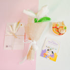 Handcrafted crochet lily Rakhi hamper (White) - https://artecasa.in/