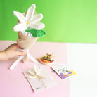 Handcrafted crochet lily Rakhi hamper (White) - https://artecasa.in/