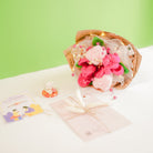 Pretty Pansy Bouquet Rakhi hamper - https://artecasa.in/