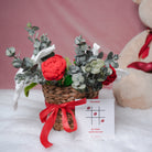 Rustic Romance Bamboo Basket – Handcrafted Floral Gift Hamper | ArteCasa - https://artecasa.in/