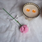 Pink Carnation Crochet Flower – Handcrafted Forever Floral Décor | ArteCasa - https://artecasa.in/