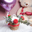 Rustic Romance Bamboo Basket – Handcrafted Floral Gift Hamper | ArteCasa - https://artecasa.in/