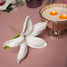 Handcrafted Crochet Lily – White Forever Flower | ArteCasa - https://artecasa.in/