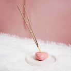 heartglow agarbati stand heart shaped ceramic incense holder