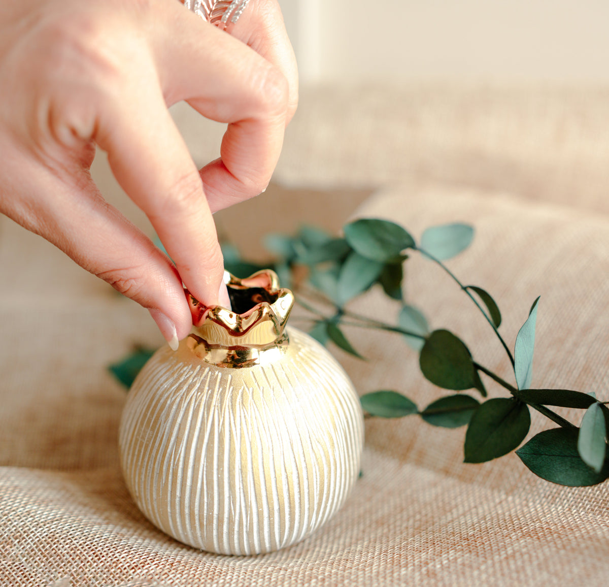 Pomegranate Jewel Vase Medium | Luxury Decor – ArteCasa - https://artecasa.in/