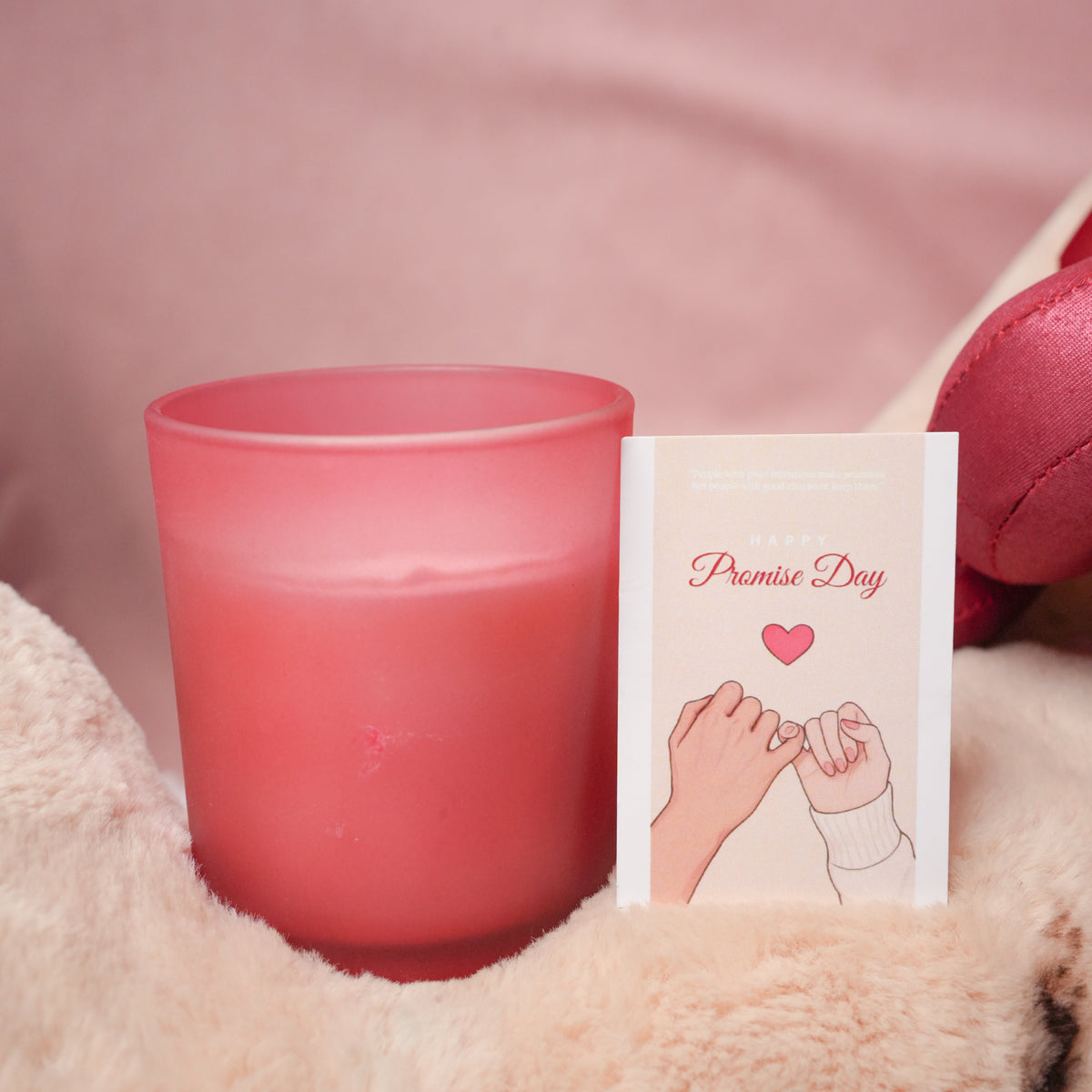 Velvet Ember Candle – Luxury Red Glass Candle | Artecasa - https://artecasa.in/