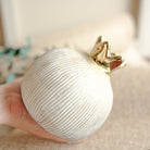 Ivory Pomegranate Jewel Vase Large | ArteCasa - https://artecasa.in/
