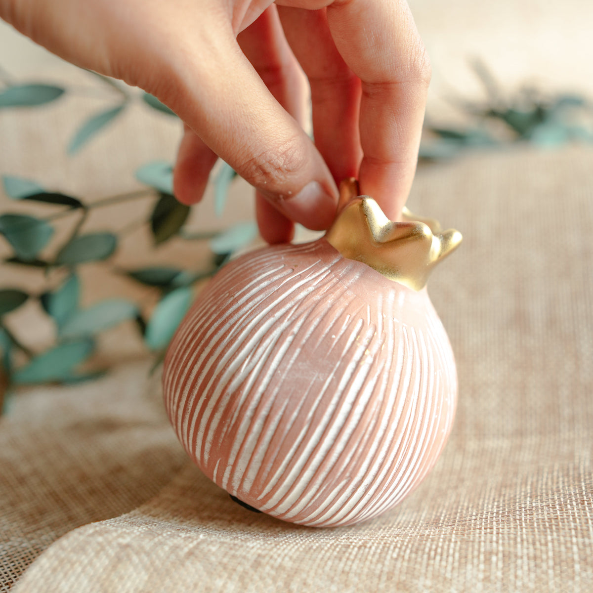 Pomegranate Jewel Vase Small | Luxury Decor – ArteCasa - https://artecasa.in/