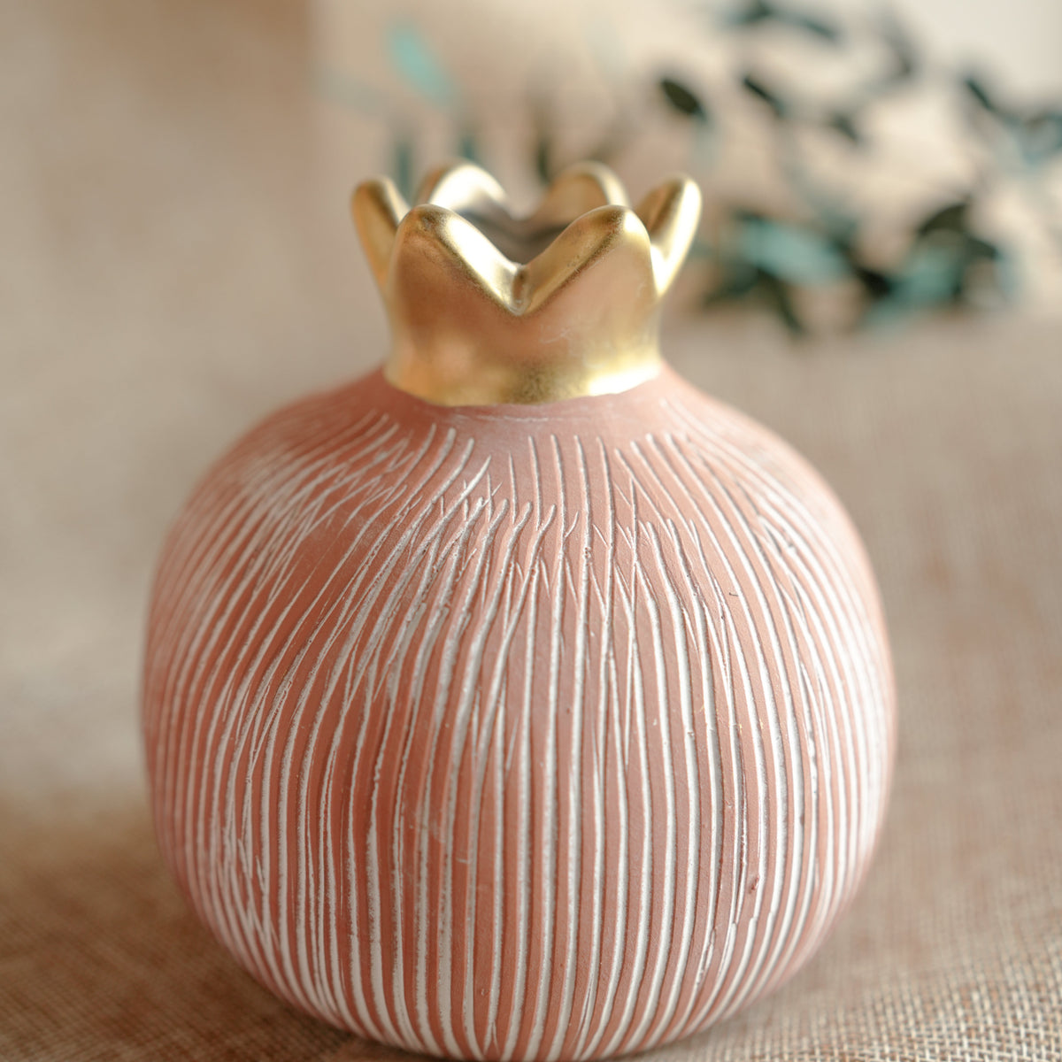 Pomegranate Jewel Vase Large | Luxury Decor – ArteCasa - https://artecasa.in/