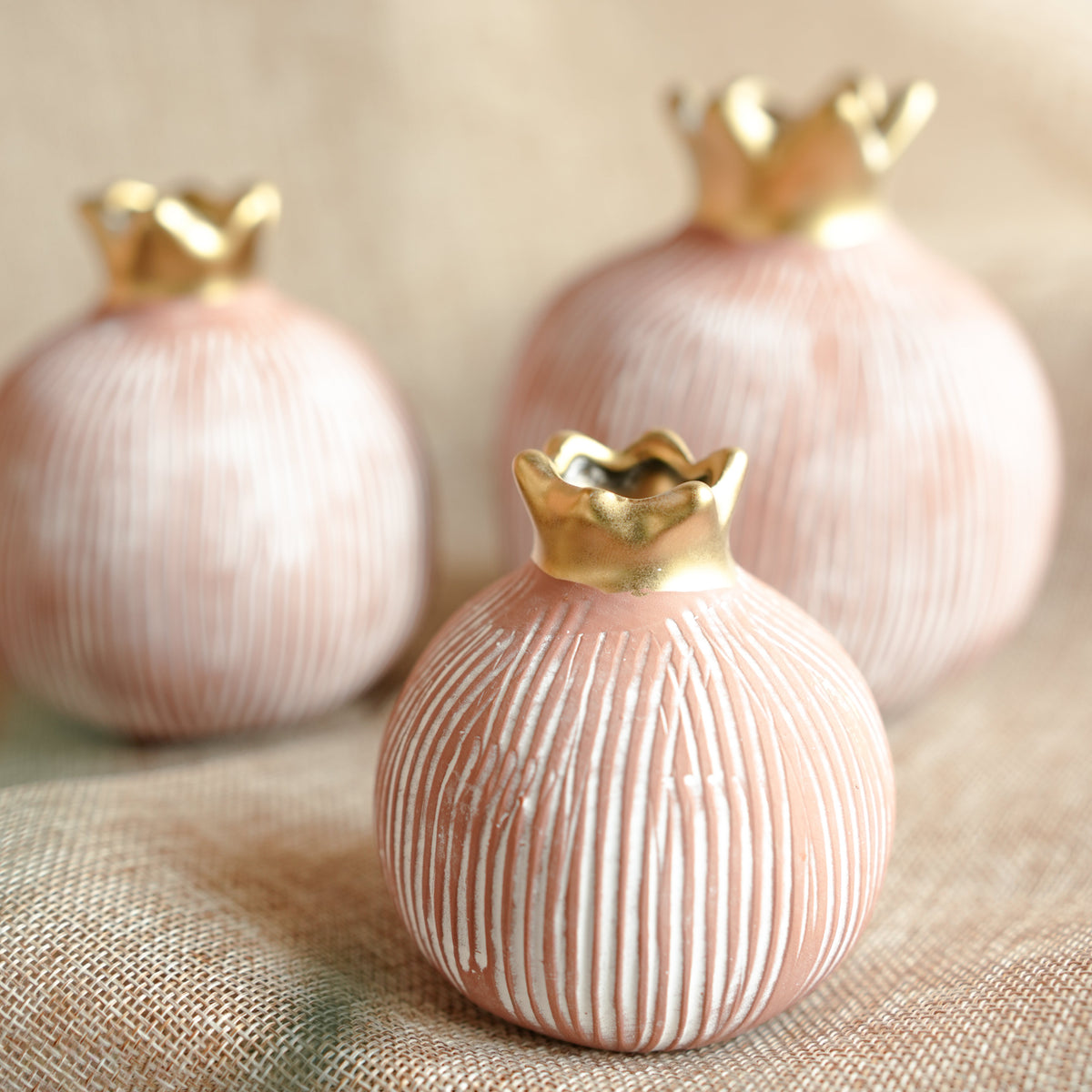 Pomegranate Jewel Vase Large | Luxury Decor – ArteCasa - https://artecasa.in/