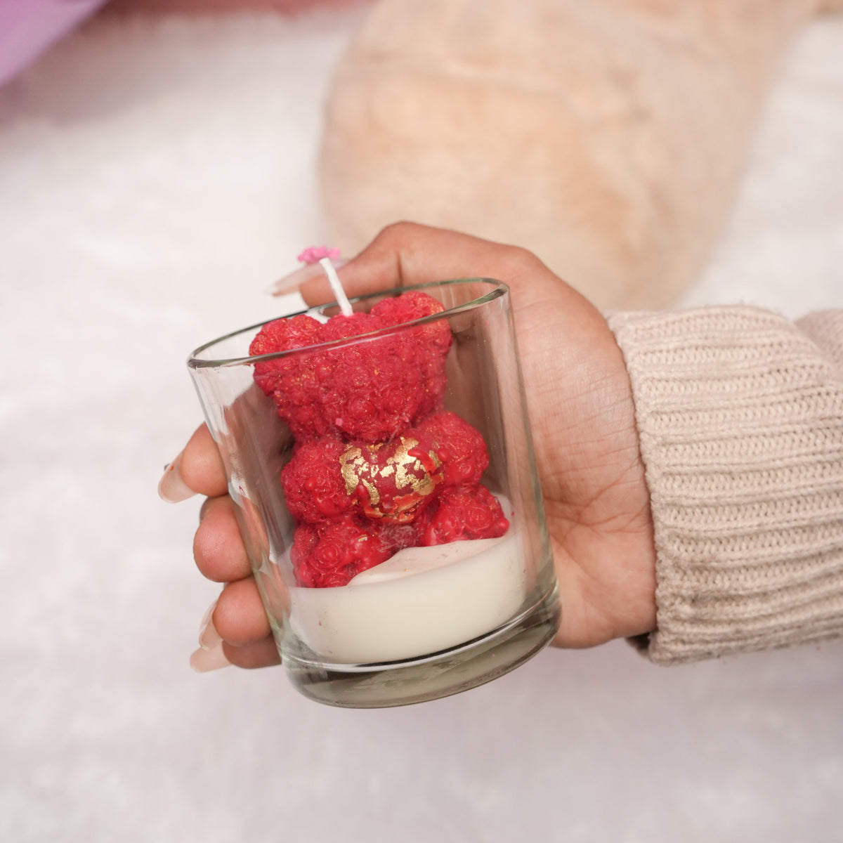 LoveBug Teddy Candle – Cute Teddy Valentine Candle | Artecasa - https://artecasa.in/