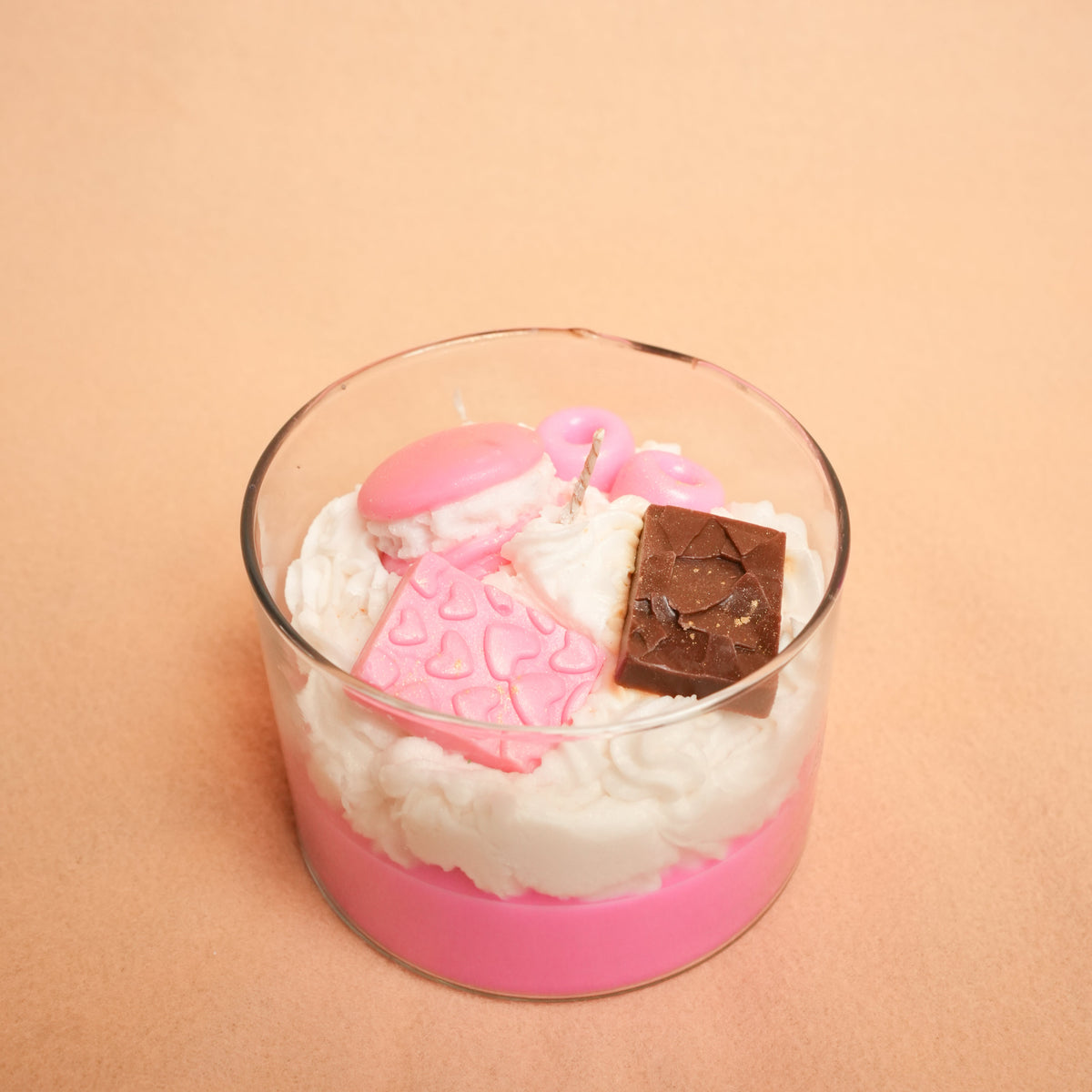Sugar Rush Candle – Dessert Style Pink Candle | Artecasa - https://artecasa.in/