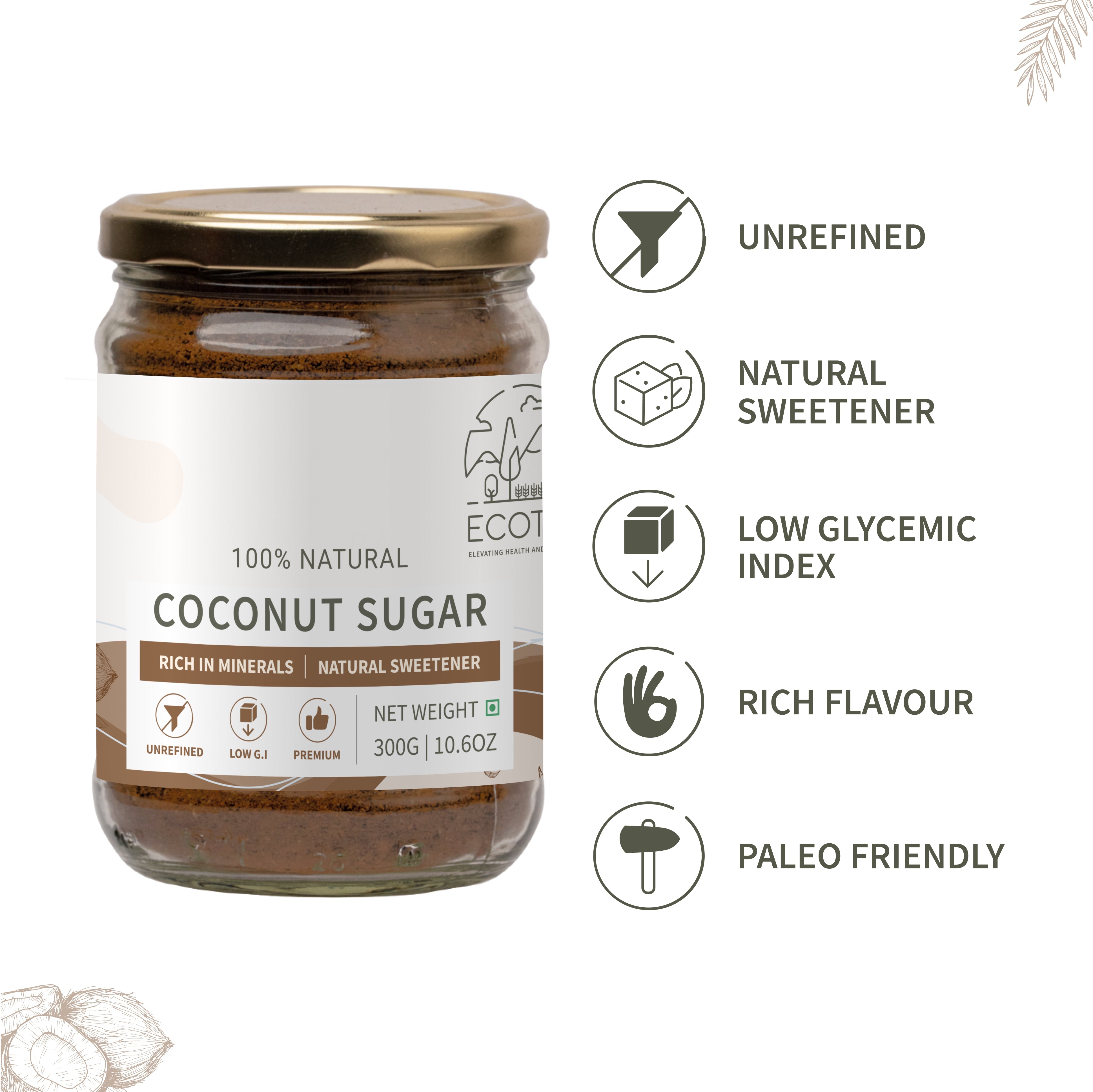 Coconut Blossom Sugar - Ecotyl - 100% Organic I Sustainable