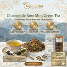 Chamomile mint rose whole leaf green tea – sleep tea – Kangra Tea House