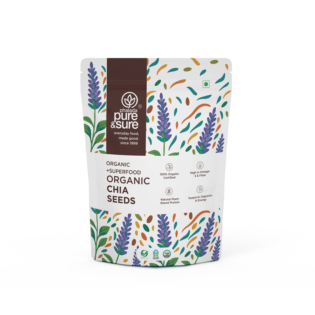 Phalada Pure and Sure -Organic Chia Seeds Front