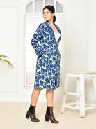 Chole Indigo oversized jackets for women-2