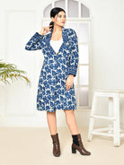 Chole Indigo trench coat women-6