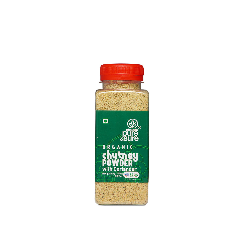 Phalada Pure and Sure Organic Chutney powder with Coriander Front