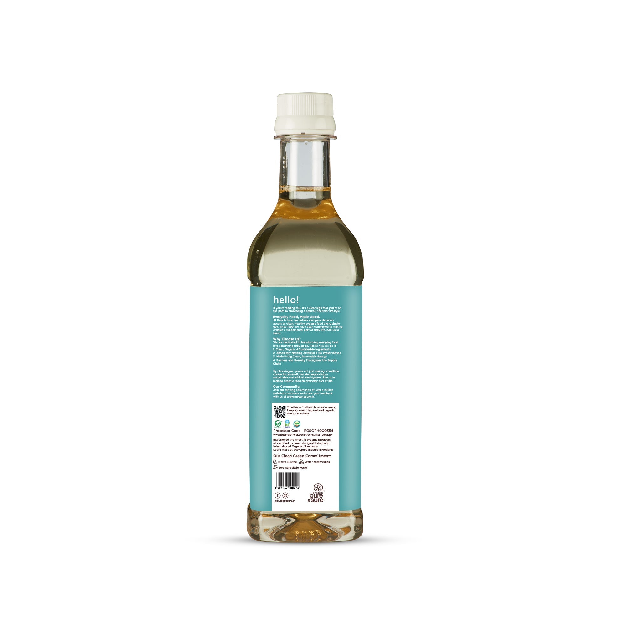 Cold Pressed Coconut Oil Back