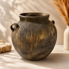 Noir Gold Heritage Matka Vase - https://artecasa.in/