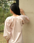 Tarra Hand-Embroidered Short Dress – hand-embroidered 100% cotton – RASRA MAI