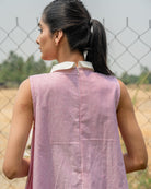 Anaya Hand-Embroidered Short Dress – hand-embroidered 100% cotton – RASRA MAI