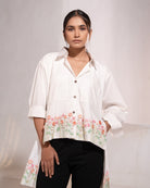 Maitreyi Hand-Embroidered Shirt – hand-embroidered 100% cotton – RASRA MAI