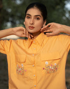 Ayessha Hand-Embroidered Shirt – hand-embroidered 100% cotton – RASRA MAI