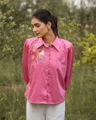 Geet Hand-Embroidered Shirt – hand-embroidered 100% cotton – RASRA MAI