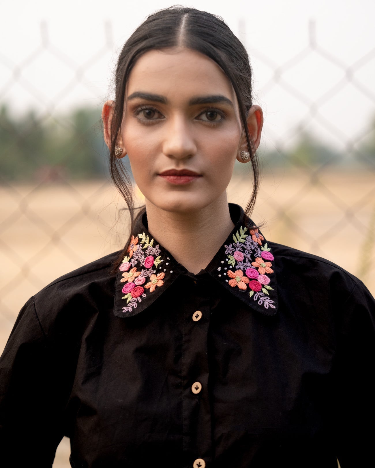 Myrra Hand-Embroidered Shirt – hand-embroidered 100% cotton – RASRA MAI