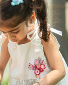 Eila Hand-Embroidered Dress – hand-embroidered 100% cotton – RASRA MAI