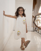 Baani Hand-Embroidered Dress – hand-embroidered 100% cotton – RASRA MAI