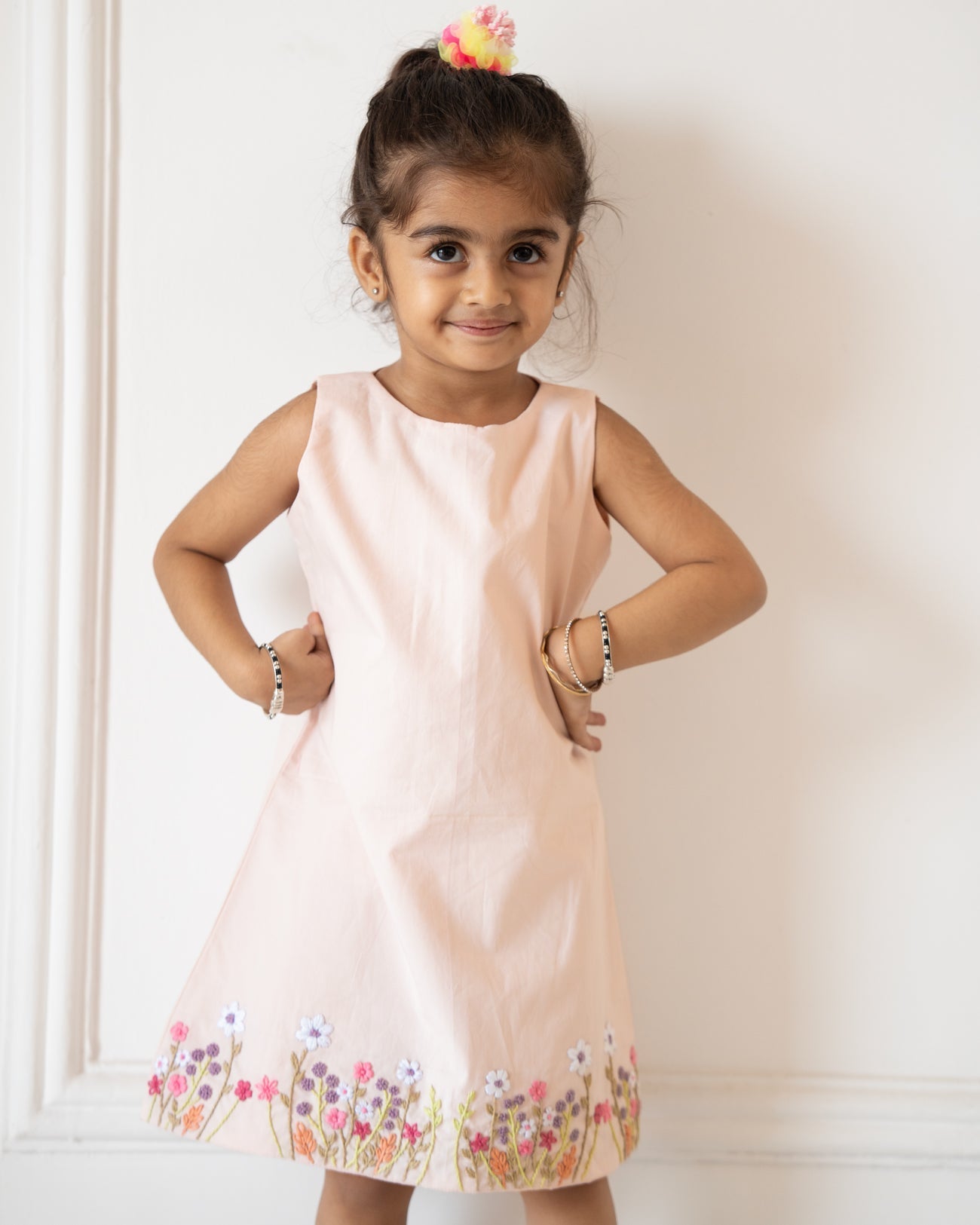 Tisya Hand-Embroidered Dress – hand-embroidered 100% cotton – RASRA MAI