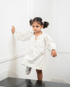 Kiara Hand-Embroidered Dress – hand-embroidered 100% cotton – RASRA MAI