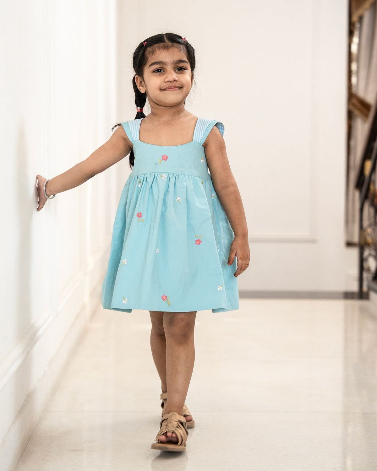 Lima Hand-Embroidered Dress – hand-embroidered 100% cotton – RASRA MAI