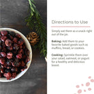 Natural Dried Cranberries - Ecotyl - 100% Organic I Sustainable