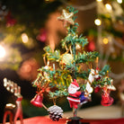 Mini foldable christmas tree with 10 ornaments - https://artecasa.in/