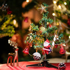 Mini foldable christmas tree with 10 ornaments - https://artecasa.in/