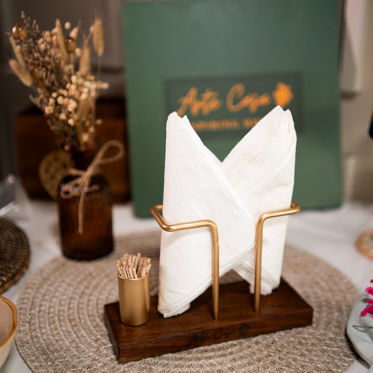 Timber Touch Tissue & Toothpick Holder - https://artecasa.in/