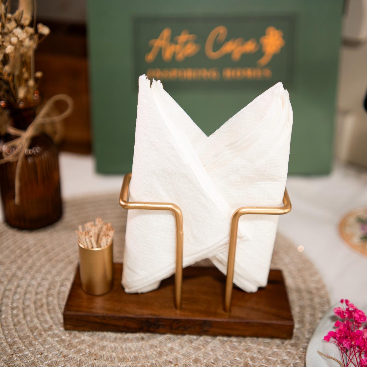 Timber Touch Tissue & Toothpick Holder - https://artecasa.in/