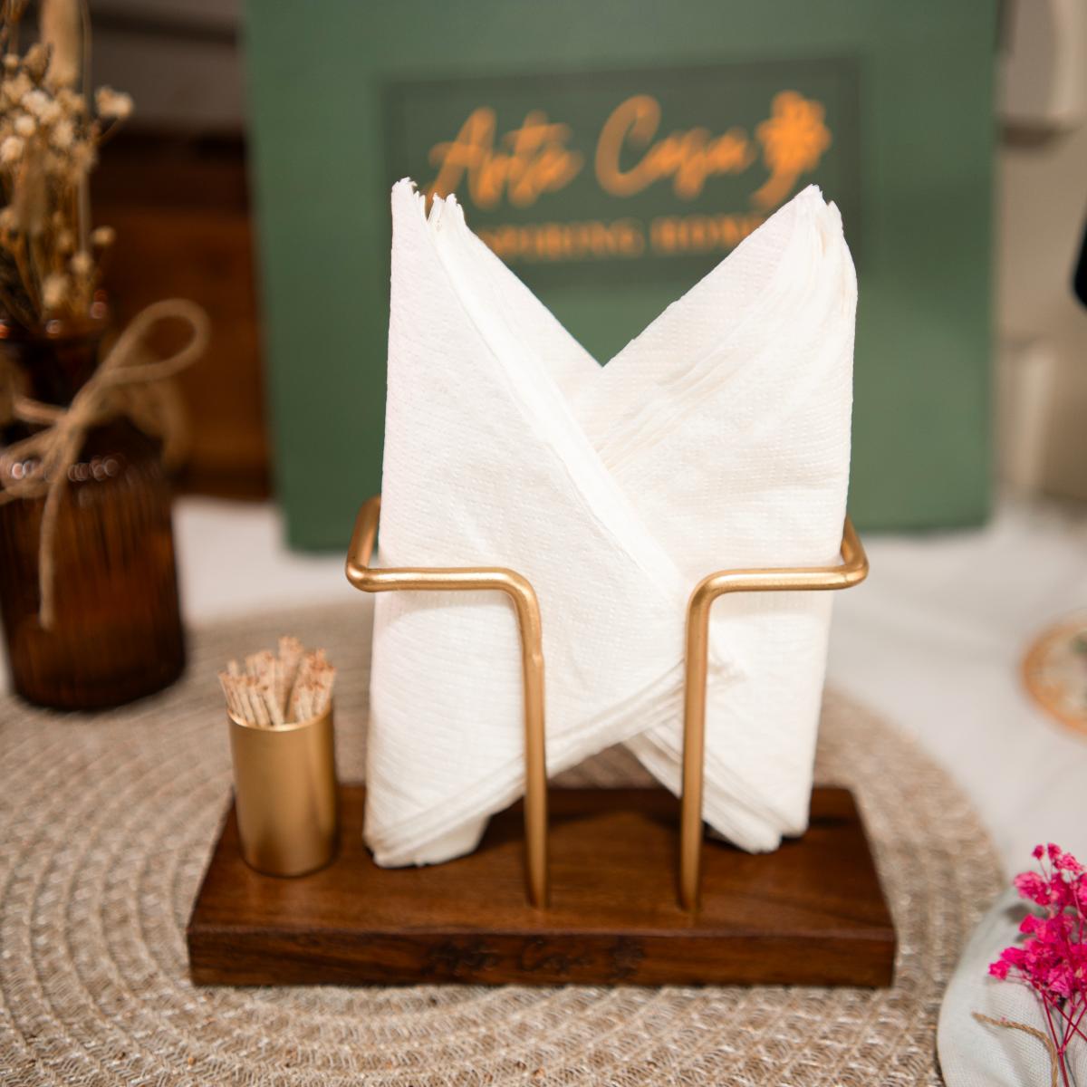 Timber Touch Tissue & Toothpick Holder - https://artecasa.in/