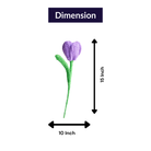 Handcrafted Tulip Crochet – Dark Purple Forever Flower | ArteCasa - https://artecasa.in/