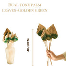 Golden Green Dual tone palm leaves - https://artecasa.in/
