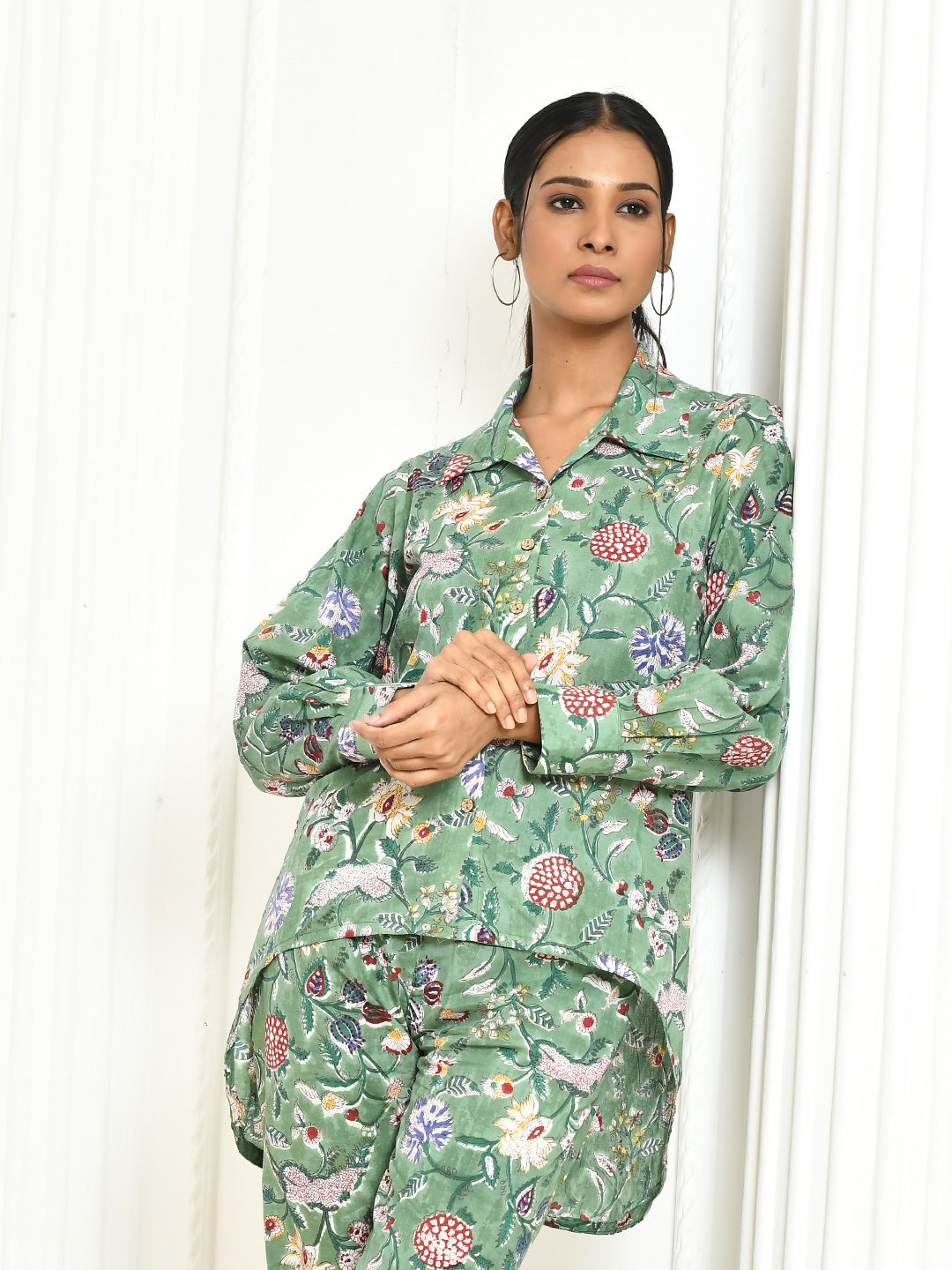 Dhanvi Handprinted best cotton shirt for summer holidays-4