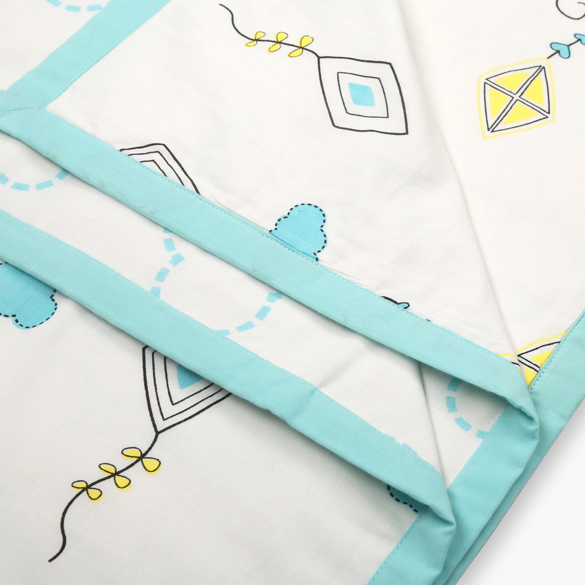 Fly Away High - 3 Piece Cot Bedding Set - Oranges and Lemons