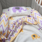 Enchanting Elephants - Organic Cot Bedding Sets - Oranges and Lemons