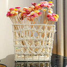 Dried Straw Flowers arrangement for vase styling and modern home decor