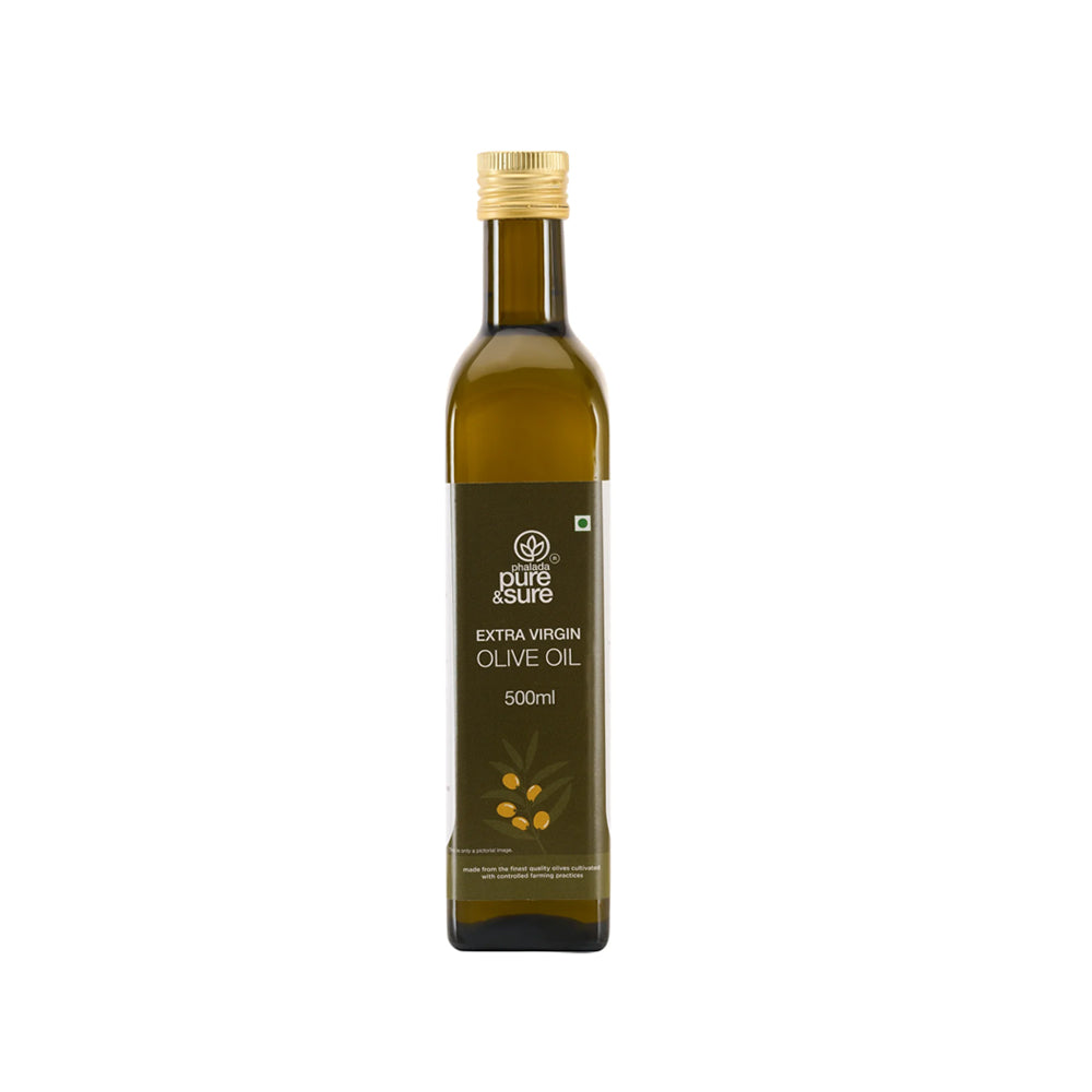 Phalada Pure and Sure Organic Extra virgin olive oil 500ml Front