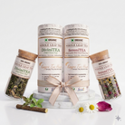 Chamomile mint rose whole leaf green tea – sleep tea & Tulsi Green Tea combo pack – Kangra Tea House